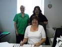 Sheet Metal Workers, Local 36 Benefit Fund Office: from left Steward Jackie Flynn and Gina Buffa; sitting Sharon Ahillen.
